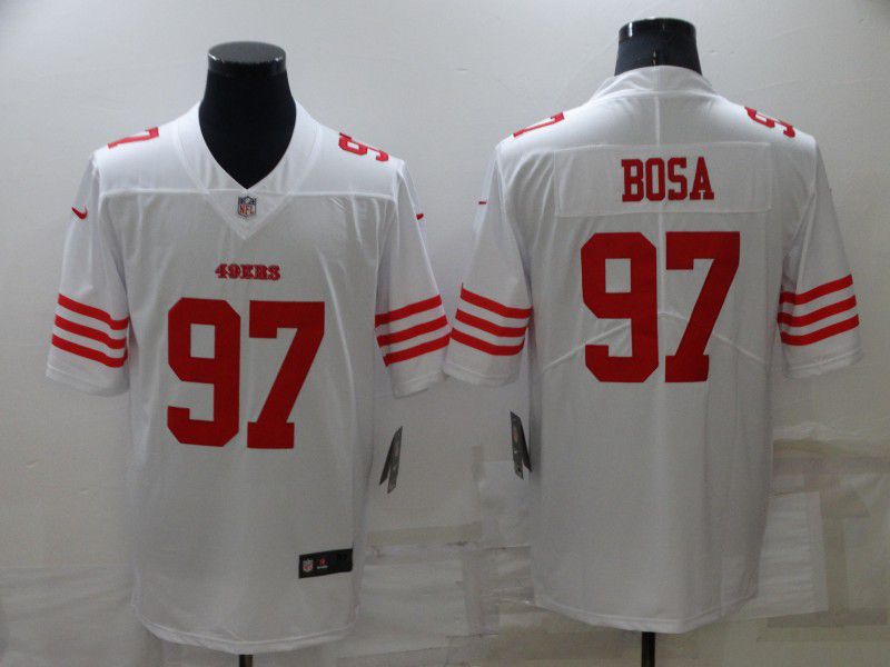 Men San Francisco 49ers #97 Bosa White 2023 Nike Vapor Limited NFL Jersey